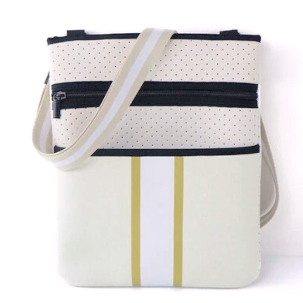 NEOPRENE Ivory Crossbody Bag